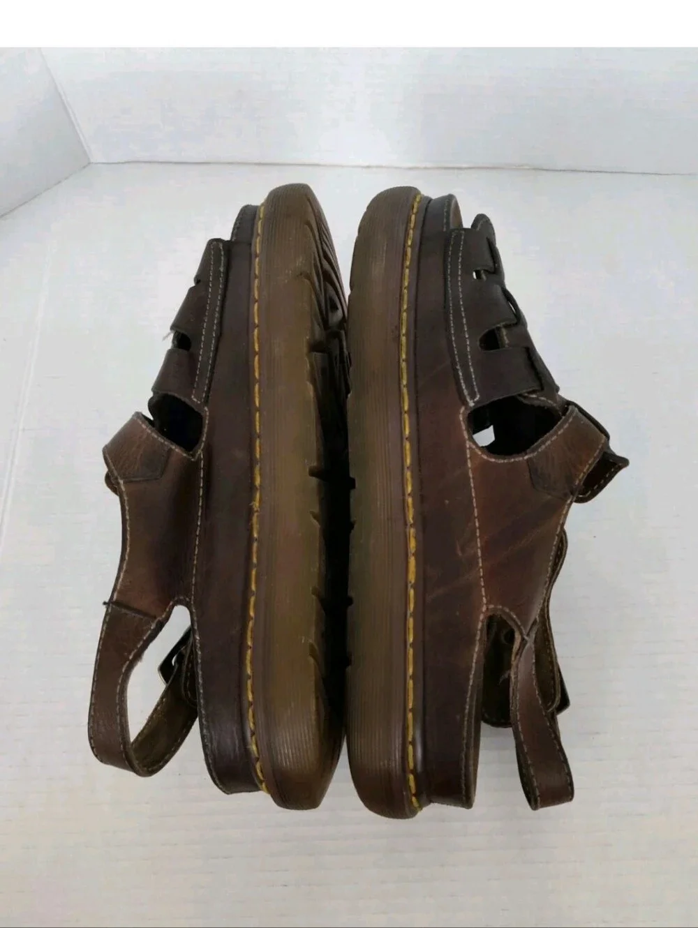 Dr. Martens Mens Size 12 Fisherman Sandals Brown Leather 8092 Vintage